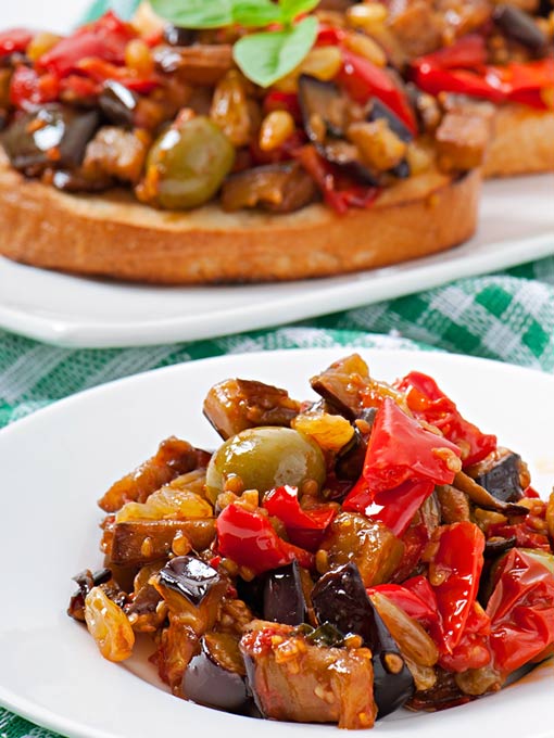 Caponata på brød