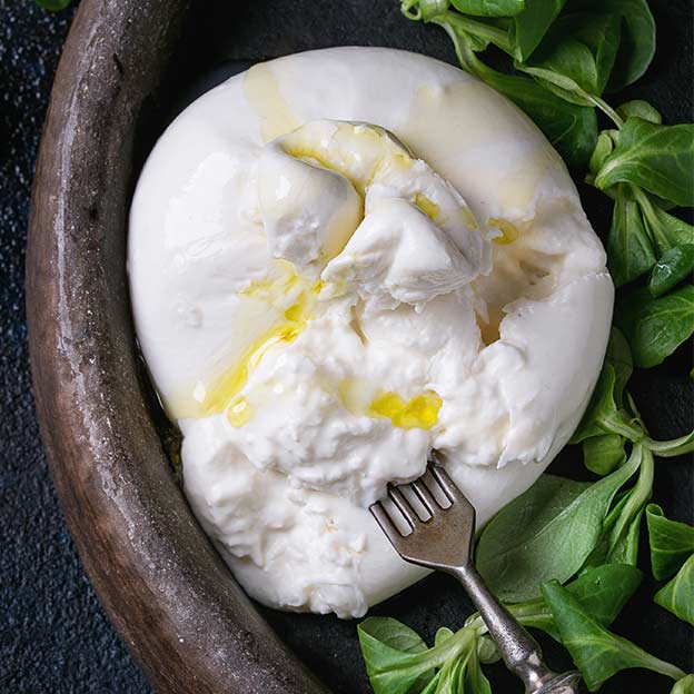 Burrata-ball til risotto