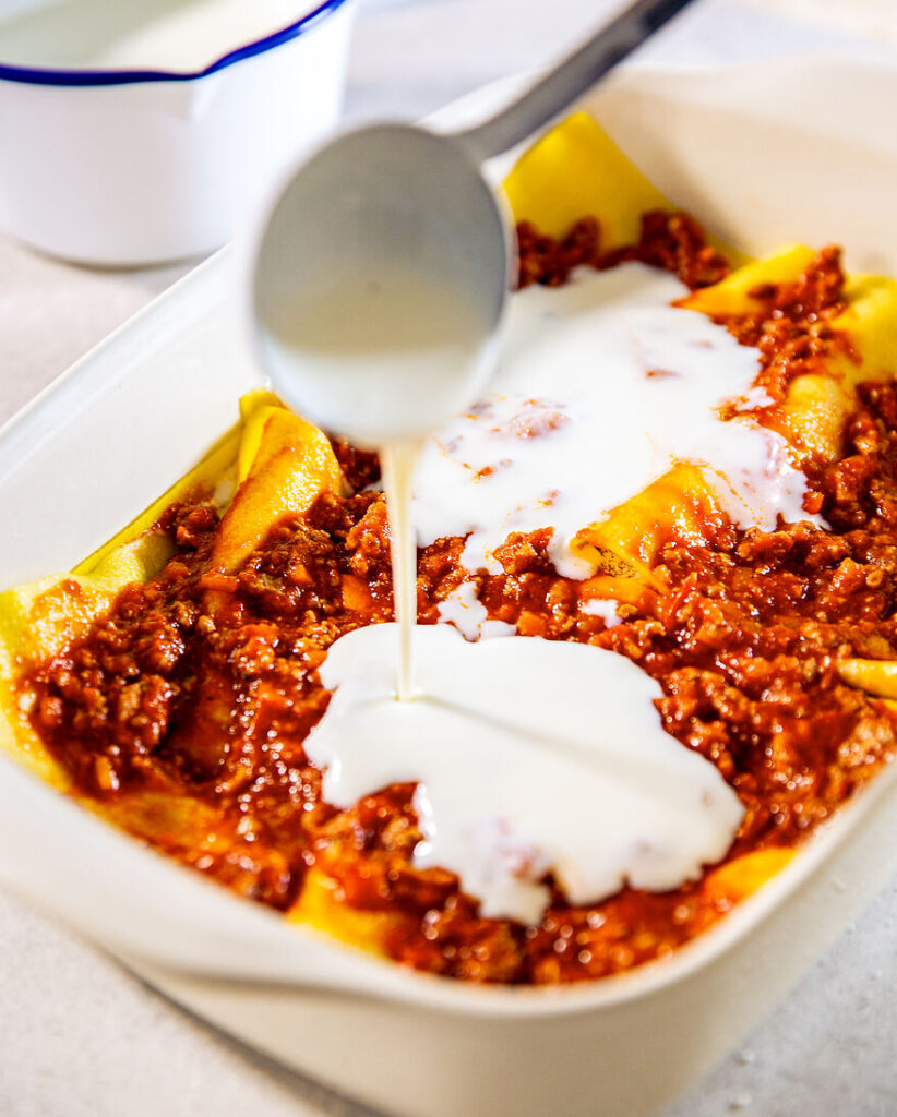 Lasagne med bechamelsaus