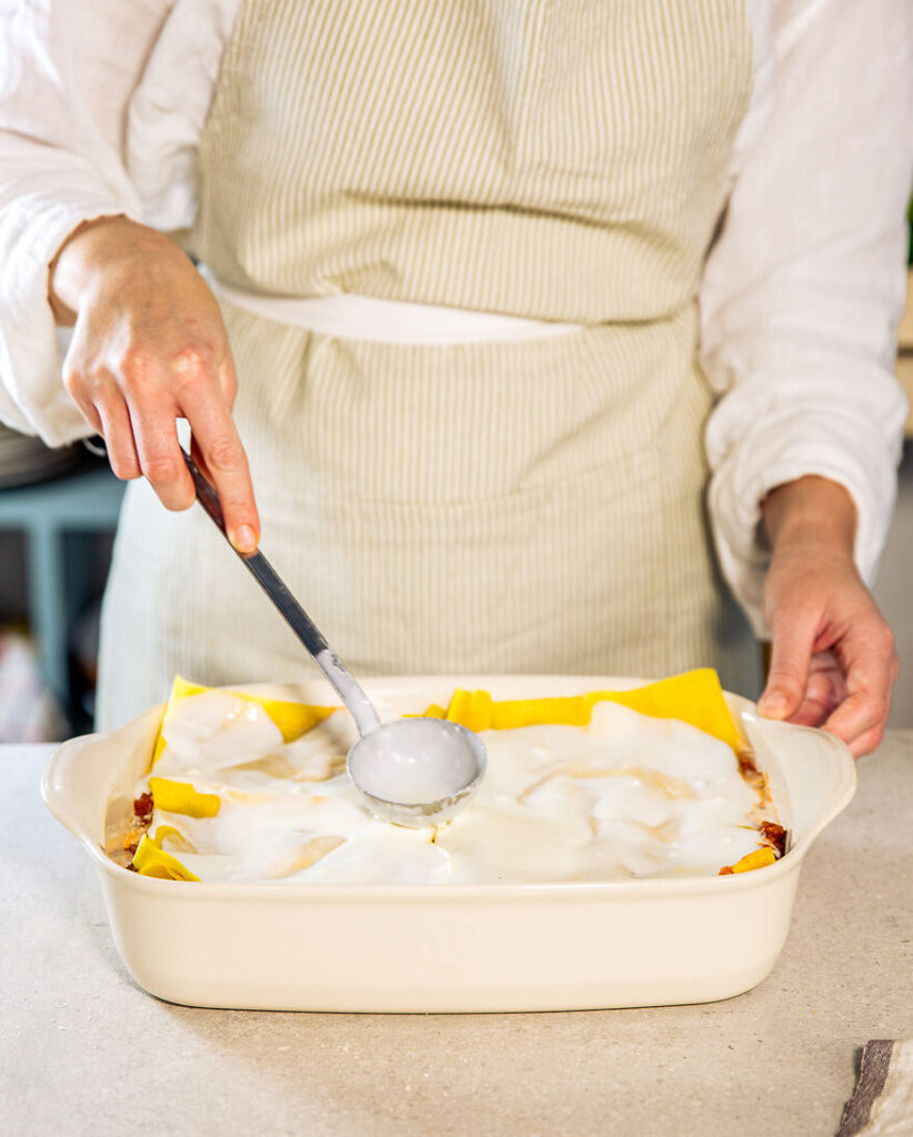 Bechamelsaus er perfekt til lasagne