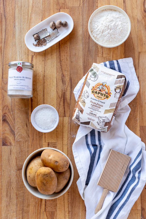 Ingredienser for å lage din egen gnocchi