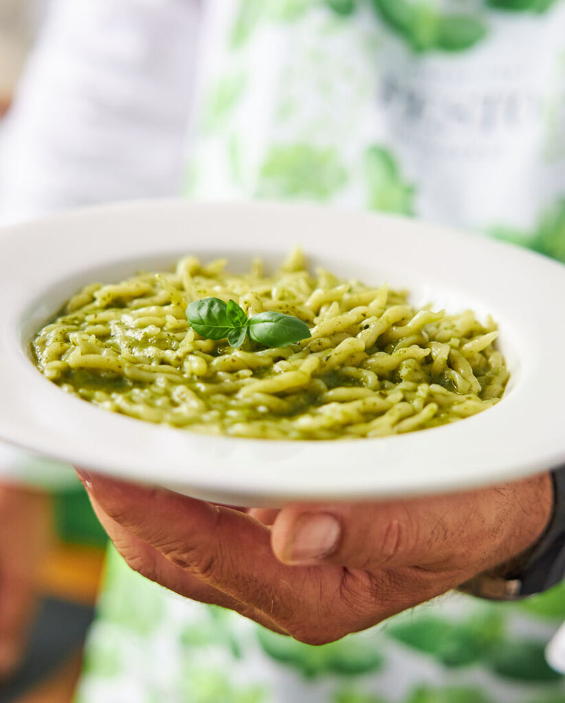 Pesto er et klassisk tilbehør til ligurisk trofie