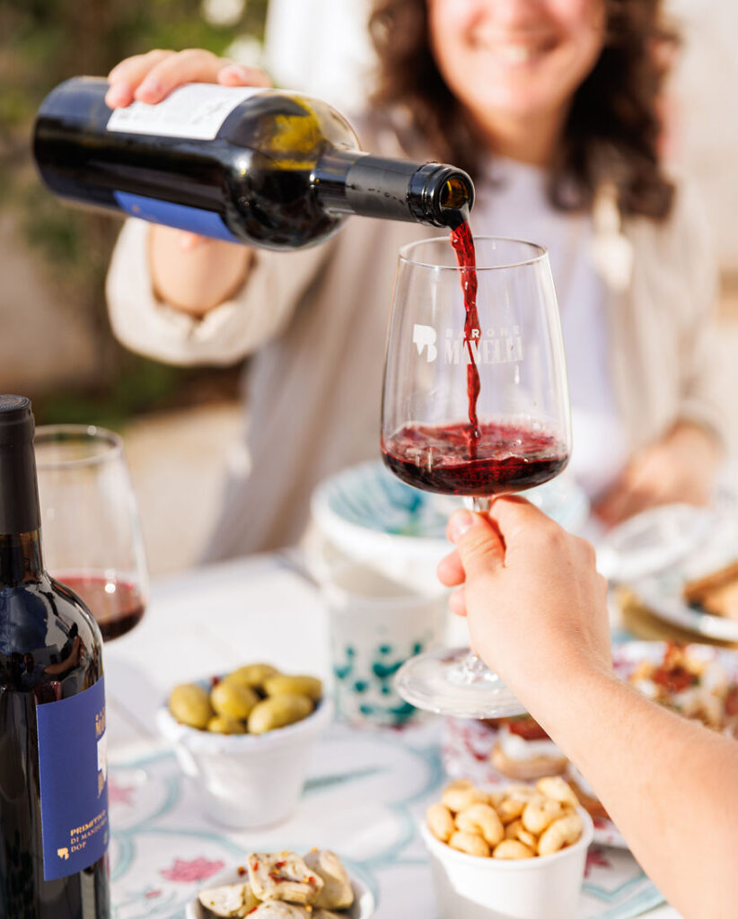 Rødvinen Primitivo passer godt til Aglio e Olio