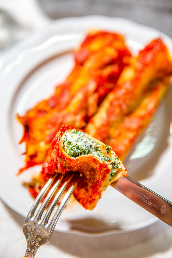 Cannelloni rett fra ovnen