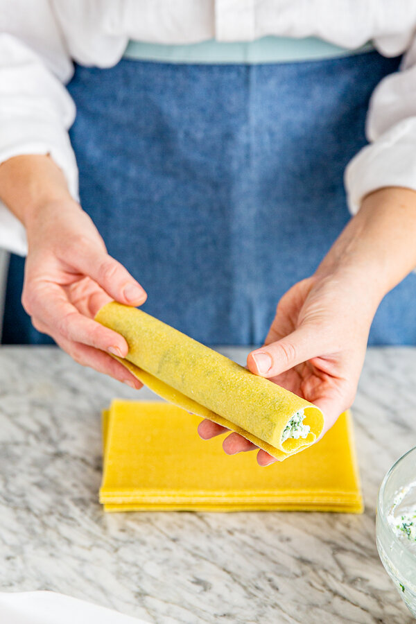 Bruk lasagneplater til cannelloni