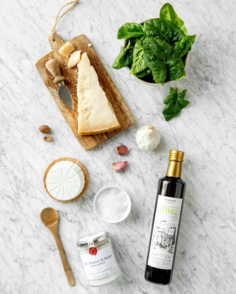 Ingredienser til ravioli