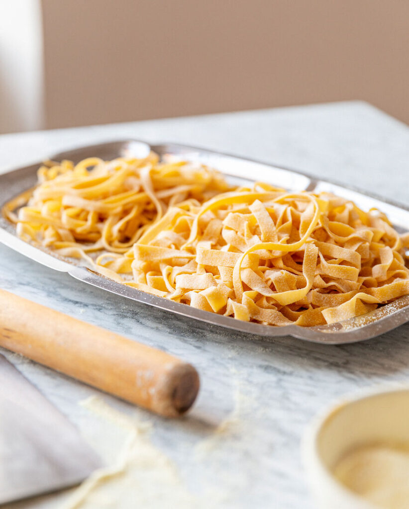 Tørking av tagliatelle
