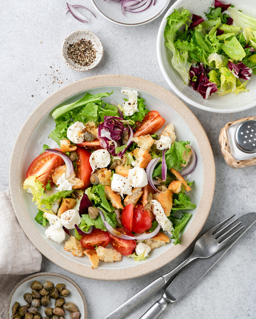 Panzanella tolket på en moderne måte