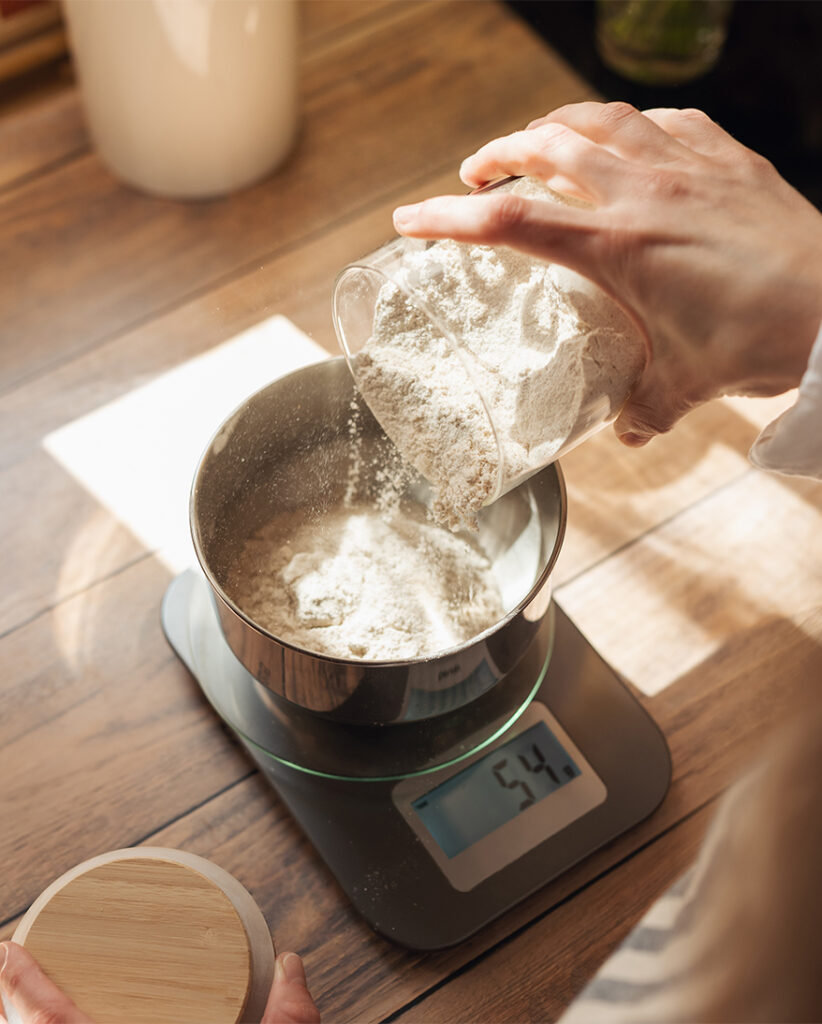 Vekt for nøyaktig veiing av ingredienser